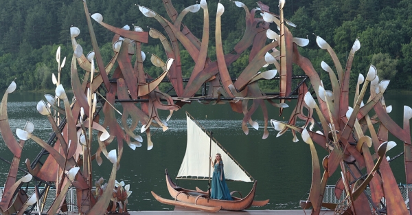 MUSES OF WATER STAGE AT LAKE PANCHAREVO